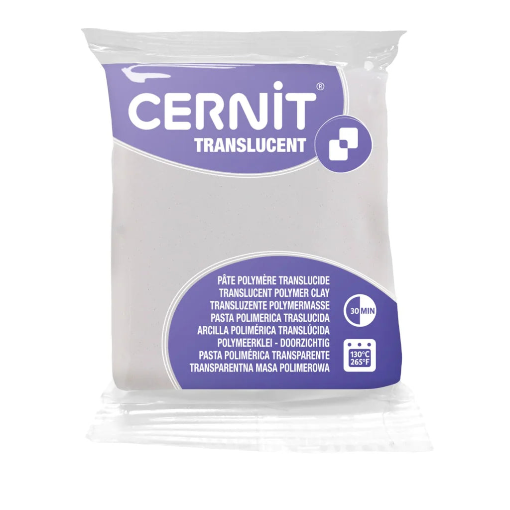 Cernit Translucent 56gr Glitter Blanco (nº 010)