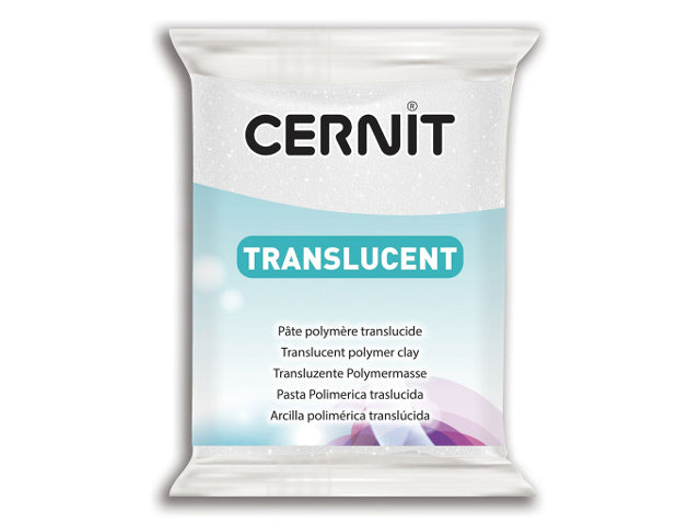 Cernit Translucent 56gr Glitter Blanco (nº 010)