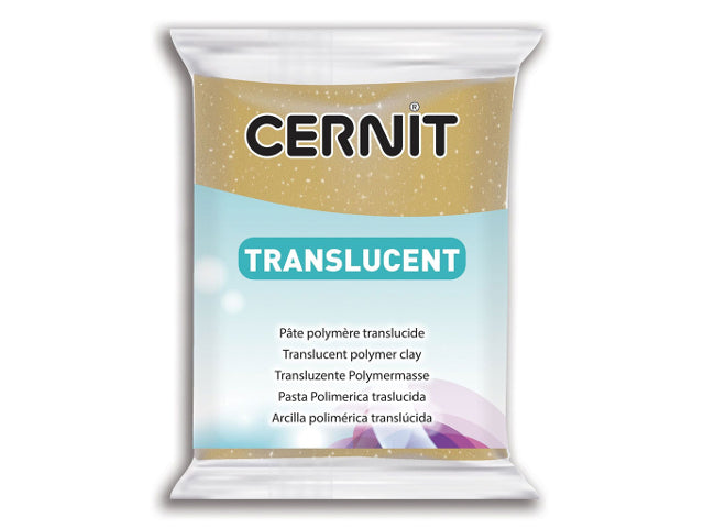 Cernit Translucent 56gr Glitter Oro (nº 050)