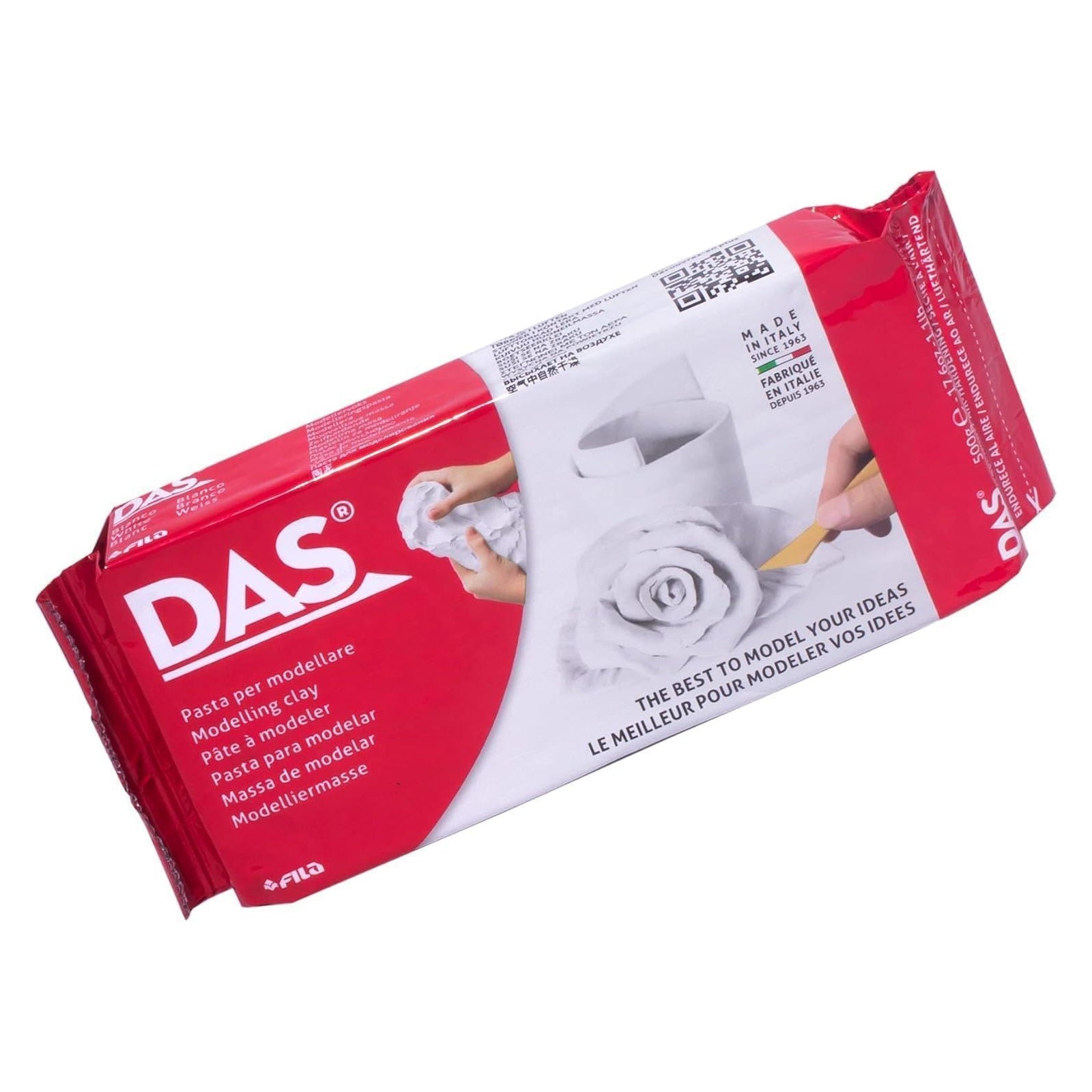Arcilla de modelar Das Blanco 500gr