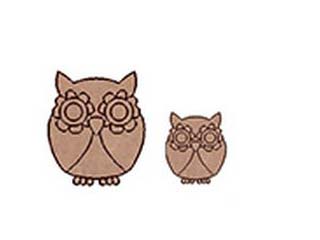 Silueta Set 2 Búhos