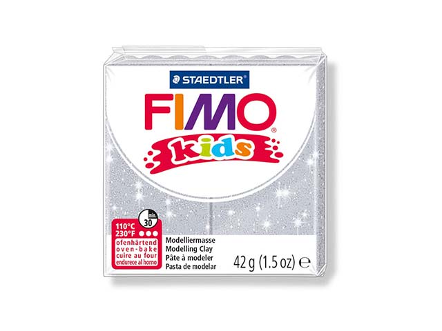 Fimo Kids 42gr - Plata Purpurina (nº 812)