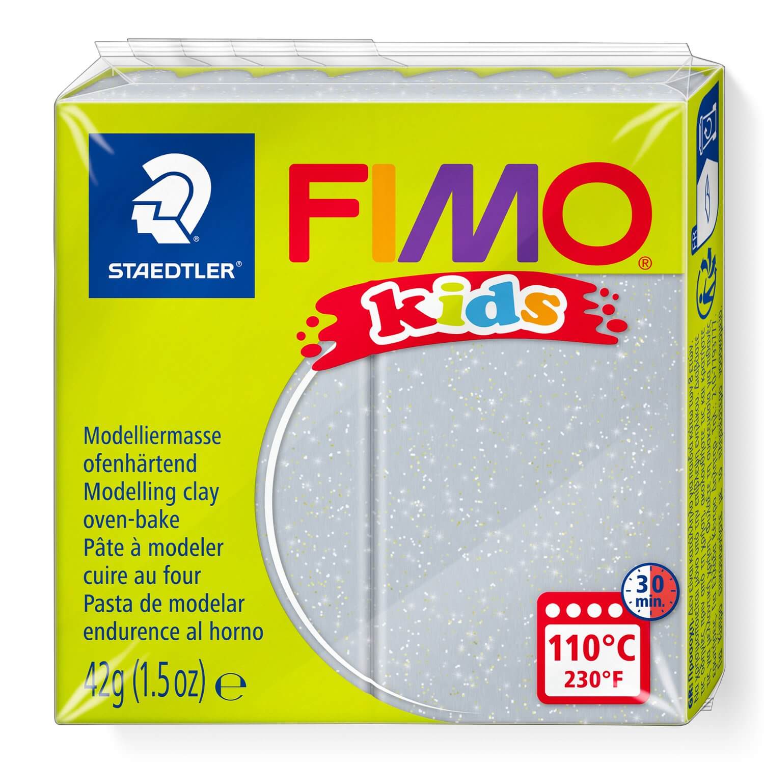 Fimo Kids 42gr - Plata Purpurina (nº 812)