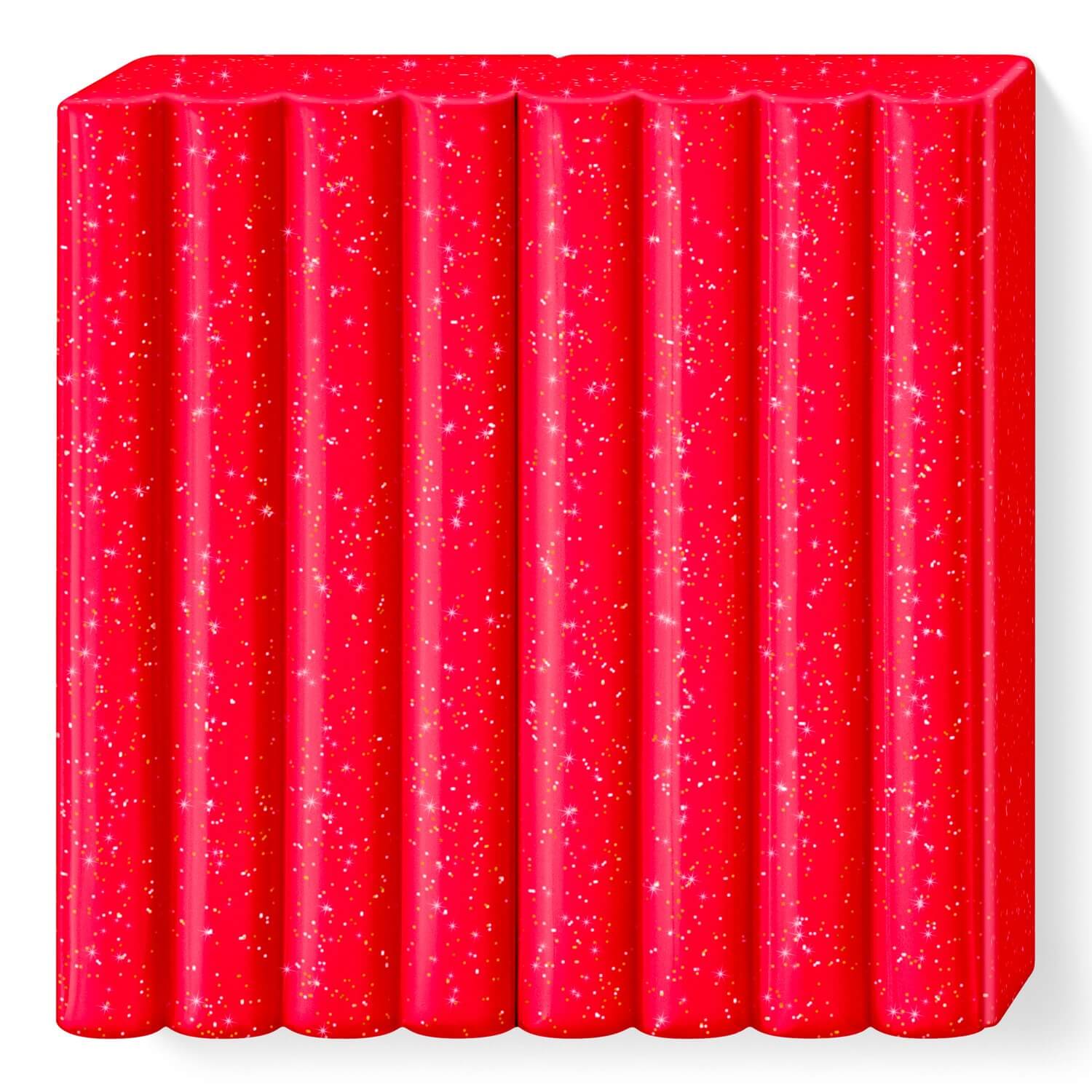 Fimo Kids 42gr - Rojo Purpurina (nº 212)