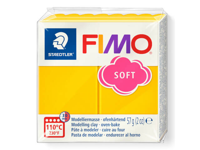 Fimo Soft 57gr Amarillo Girasol (nº 16)