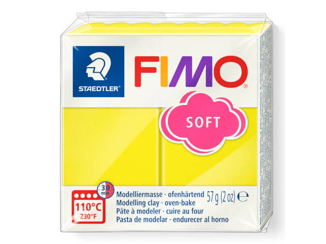 Fimo Soft 57gr Amarillo Limón (nº 10)