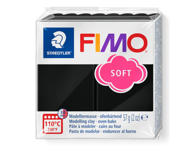 Fimo Soft 57gr Negro (nº 9)