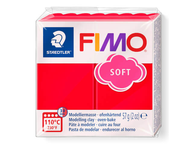Fimo Soft 57gr Rojo Indio (nº 24)