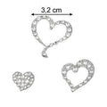 Giuxury Swarovski - 3 Corazones Plata
