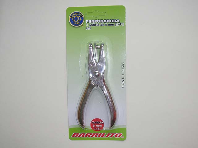 Perforadora Pinza Círculo 6mm - Barrilito