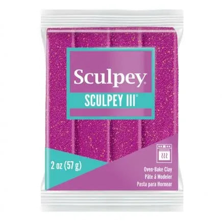 Sculpey III 57gr Violet Glitter (nº 562)