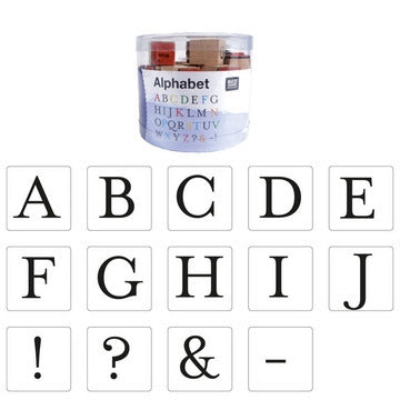 Sellos Madera Alfabeto x 30