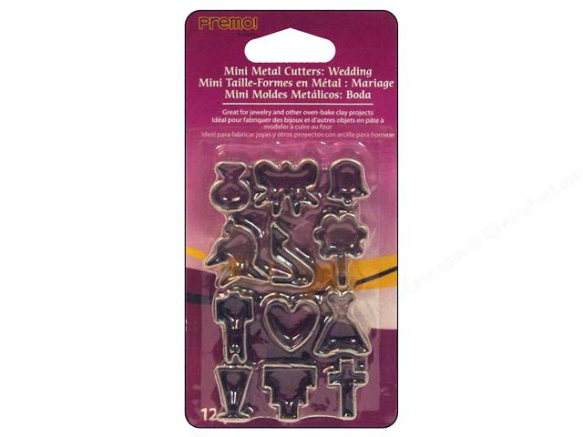 Set 12 minicortadores Boda - Sculpey