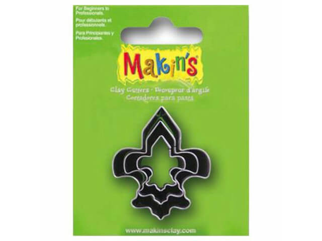 Set 3 cortadores flor de lis de Makin's