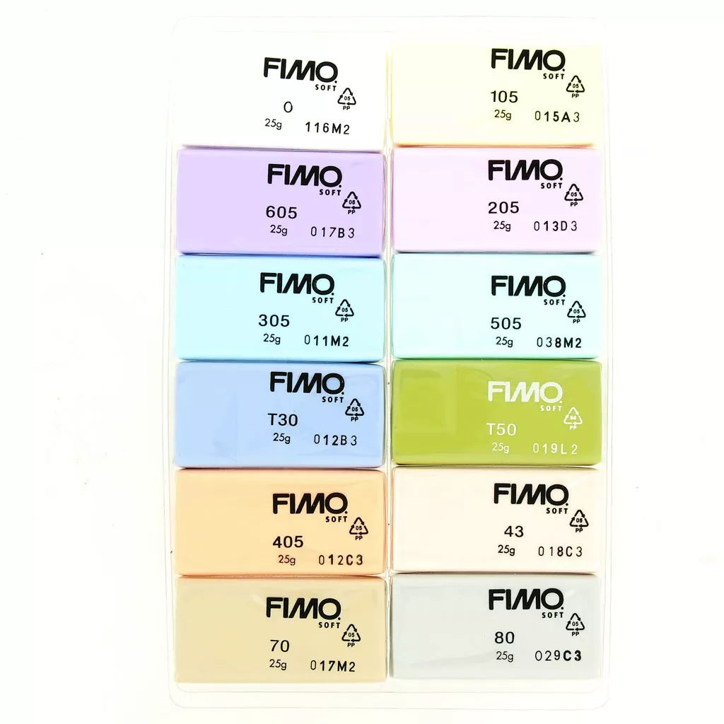 Set Fimo Soft 12 Colores - Pastel