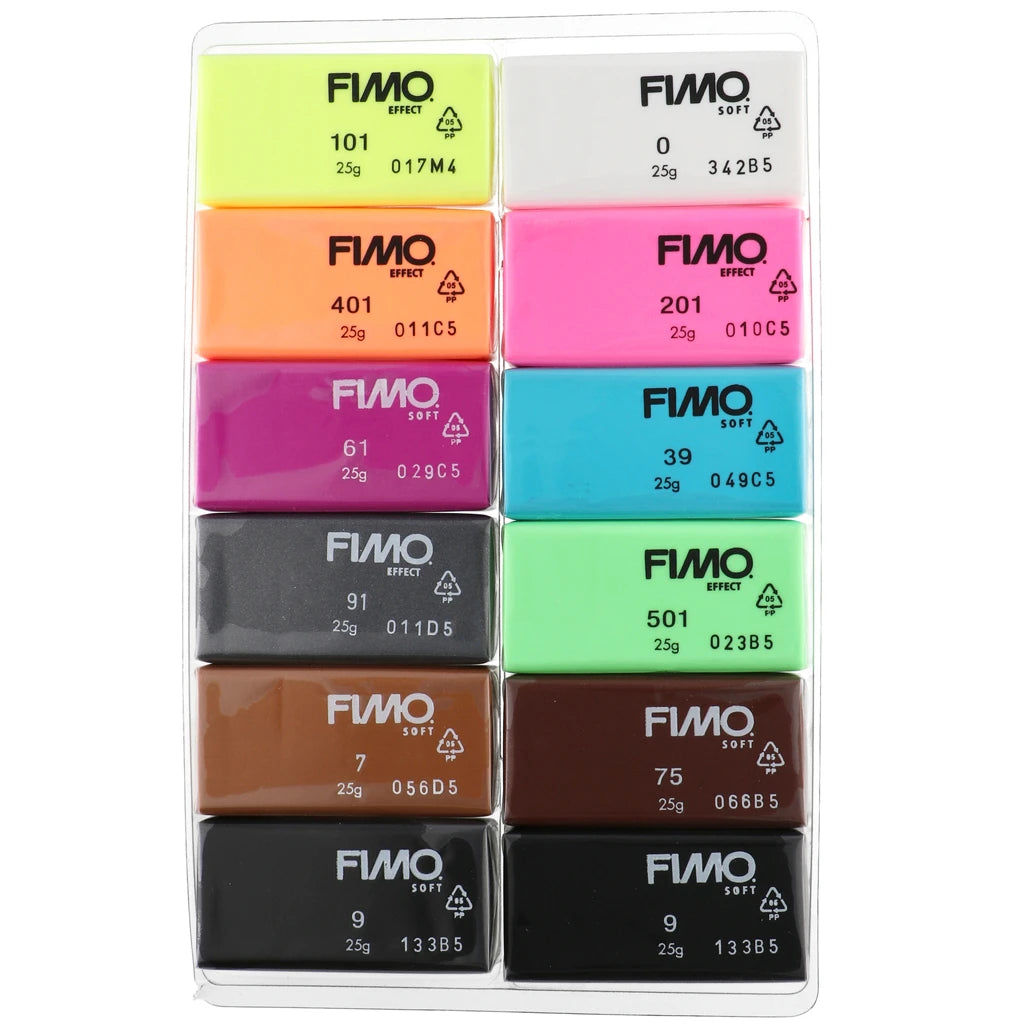 Set Fimo Soft y Effect 12 Colores - Neon