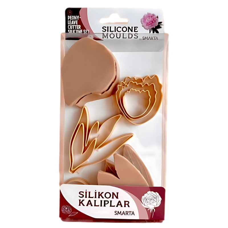 Silicone Moulds Smarta - Peony Leave Cutter Silicone Set
