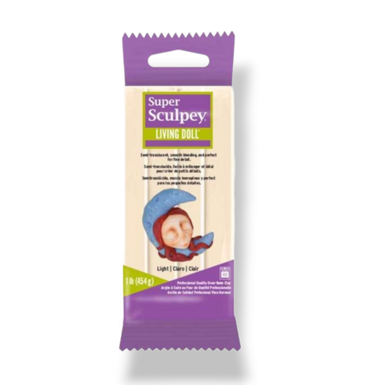Super Sculpey Living Doll 454gr Claro