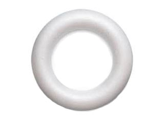 Corona de corcho blanco de 28 cm